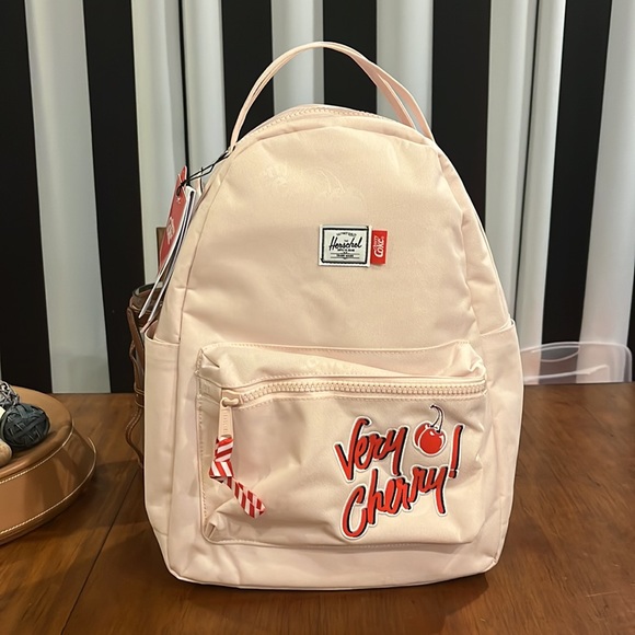 Hershel x Very Cherry Coke Cola Nova Mid backpack book bag new fits 13” laptop - Picture 1 of 13
